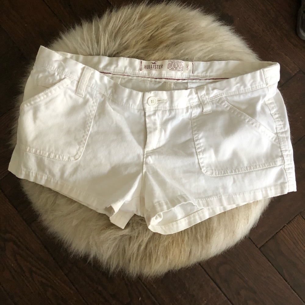 Hollister White short shorts